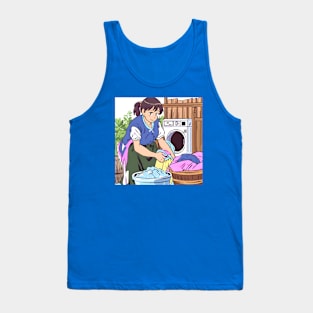 village girl doing laundry Tank Top